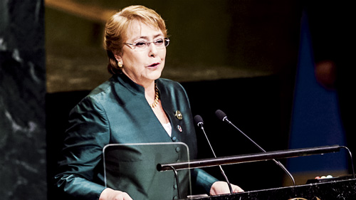 Michelle Bachelet.