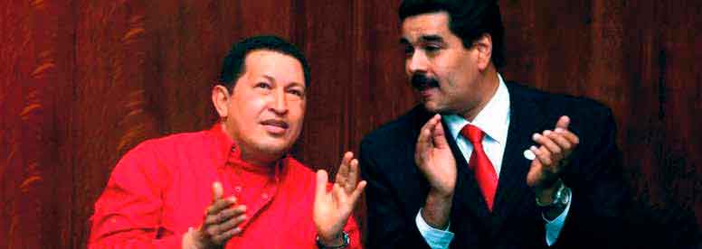 Comandante Hugo Chávez Frías y el Presidente de Venezuela, Nicolás Maduro Moros.