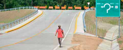 Inauguran construcción del tercer tramo de la carretera Siuna–Rosita