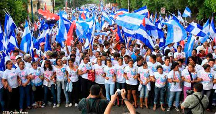 Con una trinchera ideológica y comunicacional:Nicaragua victoriosa y en paz